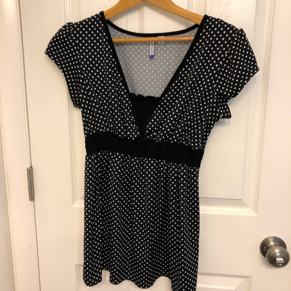 Maternity Top with Polka Fits Size M